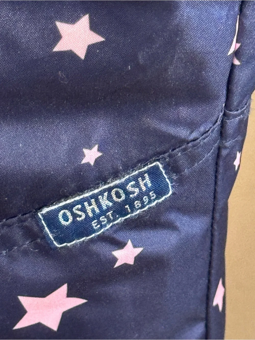 Navy Star Print Snow Bib Overalls - Pink Stars - Picture 9 of 9